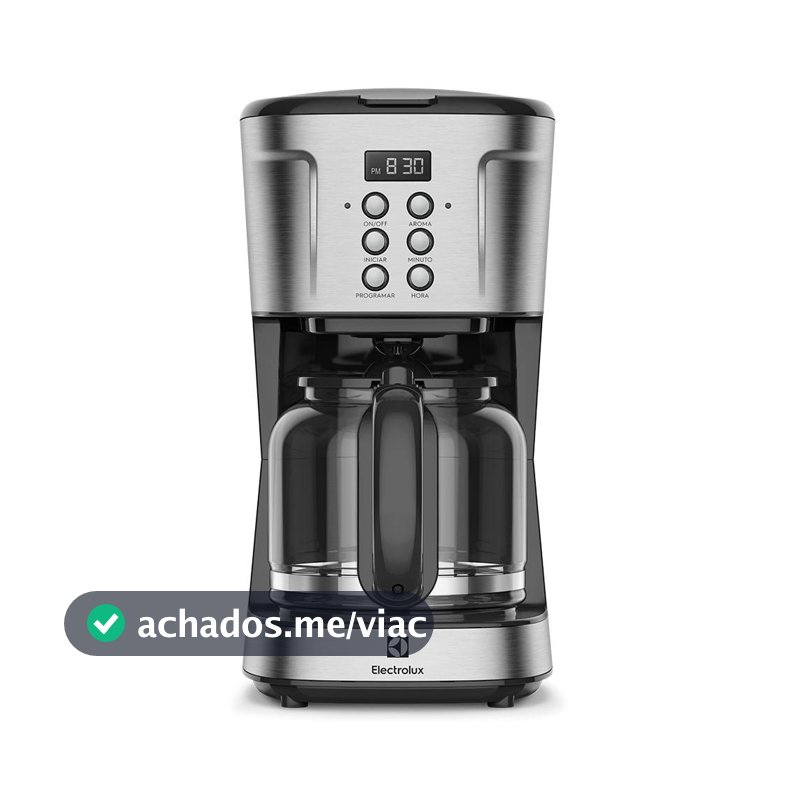 Cafeteira Elétrica Electrolux Digital 38 Xícaras Experience Programável com Timer Cor Inox (ECM30)