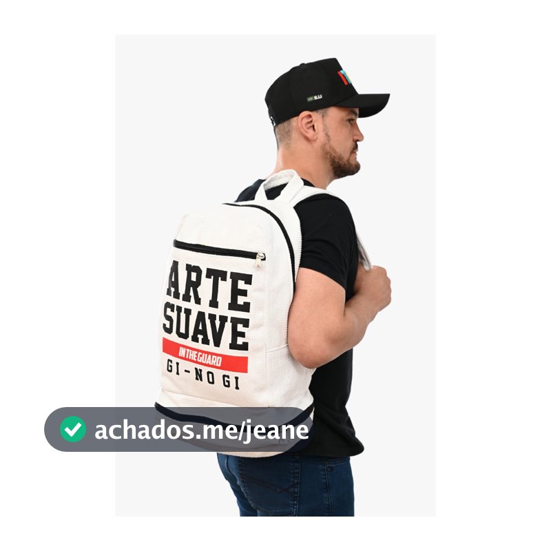 Bolsa, Mochila, Bolsa Costas, Material trançado de Kimono Jiu Jitsu.