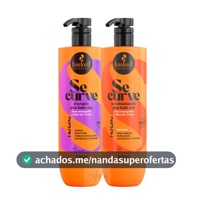 kit Shampoo Condicionador 500ml Se Curve Haskell Lançamento