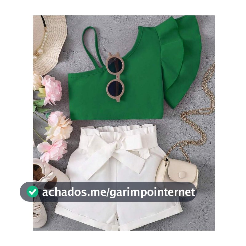 1 ano a 14 anos - Roupa Infantil de Menina - Conjunto Off White Infantil - Conjunto Infantil e Juvenil Menina