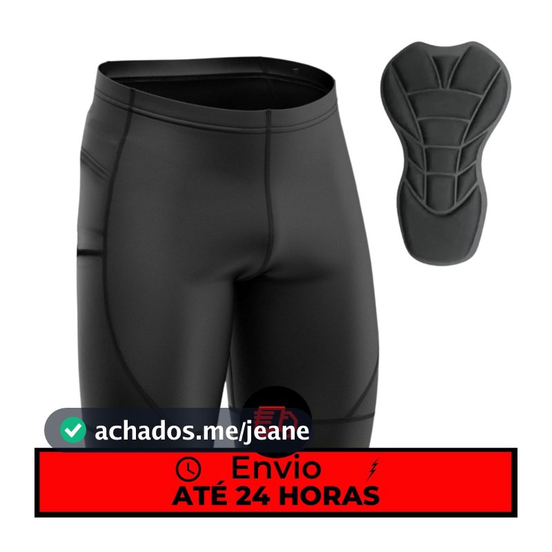 Bermuda Ciclismo Masculina Forro De Espuma Way Bike Pedal Short Almofadado Acolchoado Para Ciclista