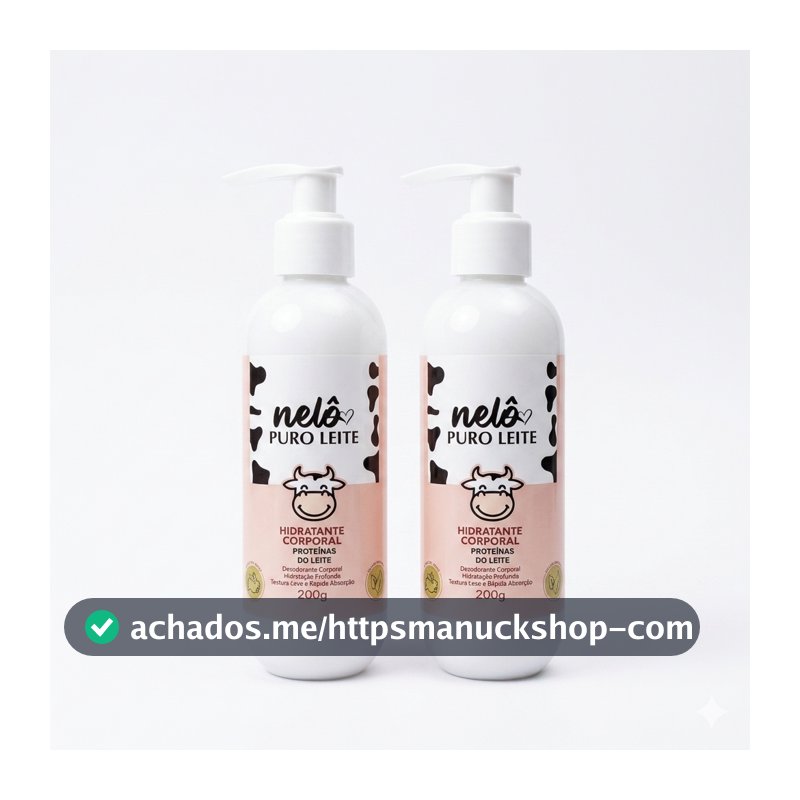 Kit 2 Hidratante Corporal Puro Leite Vaquinha Nelô 200g