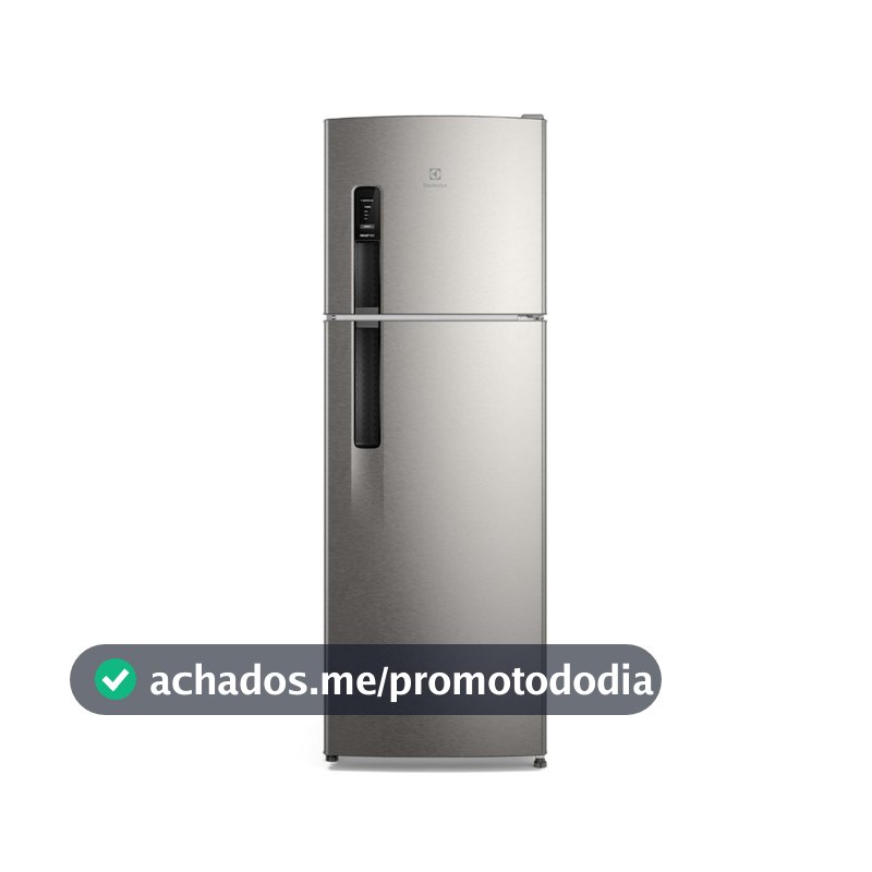 Geladeira Electrolux Frost Free 380l Autosense Inverter Duplex If41s Inox Look