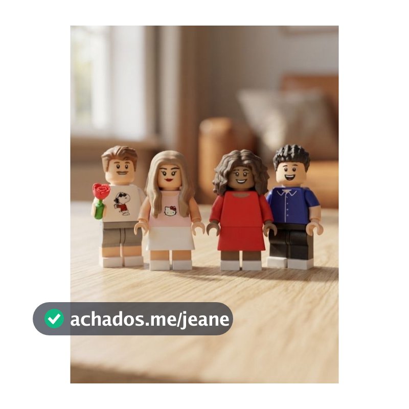 Casal de Bonecos Estilo LEGO Personalizados 8cm - Presente Decoração Único com a Data de Vocês