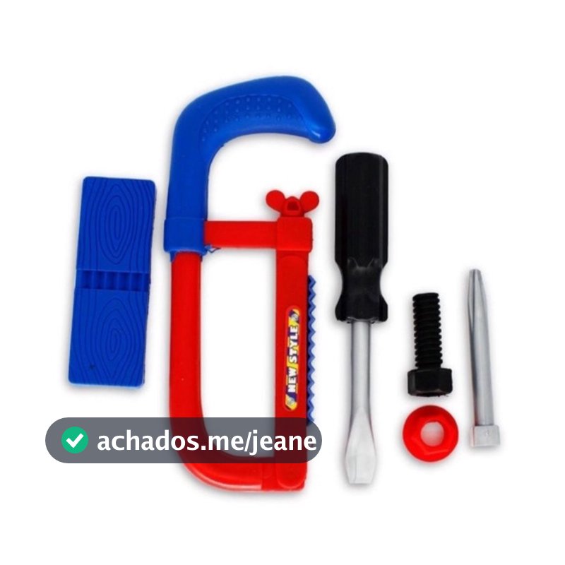 Kit Marceneiro Infantil 6 Peca Serra Chave De Fenda Parafuso - 123 Util