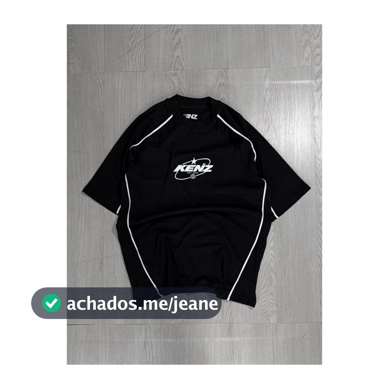 Camiseta Kenz Recorte Outline Oversized Premium