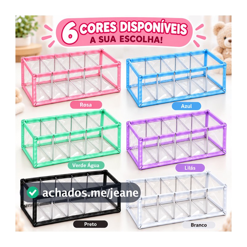 Kit 3 Colmeias organizadoras para bebê Organizadora de gavetas