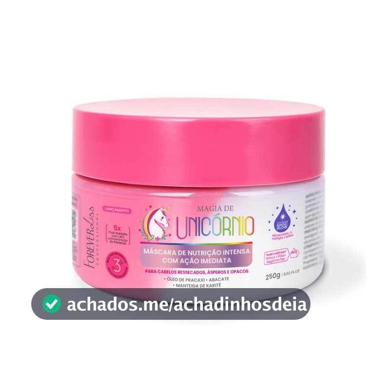 Máscara de Nutrição Intensa Magia de Unicórnio Forever Liss