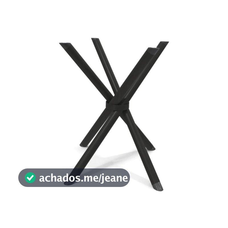 Base de Mesa Palito Em Aço Reforçado Ideal Para Tampos de Vidro Madeira Marmore Pé de Mesa industrial