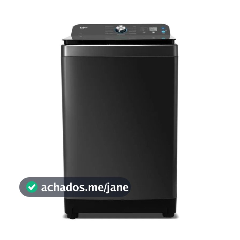 Máquina de Lavar 14 Kg Philco Preto PLR14B 12 Programas de Lavagem