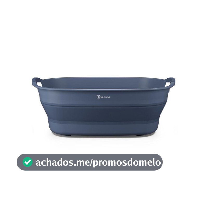 Cesto de Roupa Dobrável Electrolux 30L com Válvula de Água Azul Cesto dobrável Azul