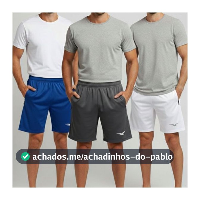 Kit Com 3 Bermudas Shorts Masculinos Básicos Bermuda Para Atividades Fisicas