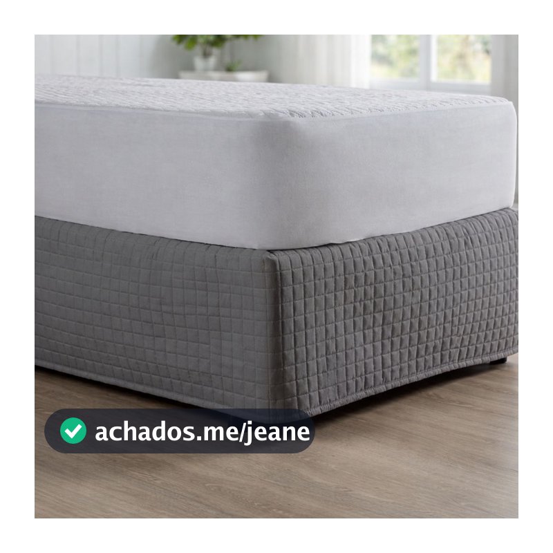 Saia para Cama Box Matelassê Ultrassônico Todos Tamanhos 200 Fios, Solteiro, Casal, Queen e King