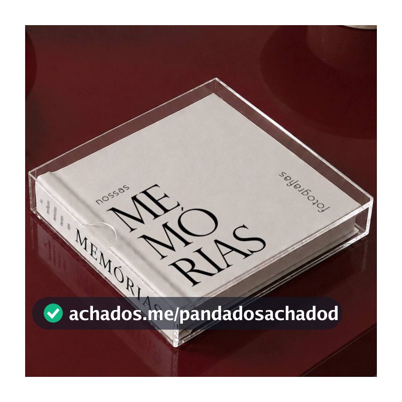 Álbum para Colar Fotos Premium 20x20 | Álbum de Memórias para Aniversário, Bebê, Viagem | Presente Criativo para Casal