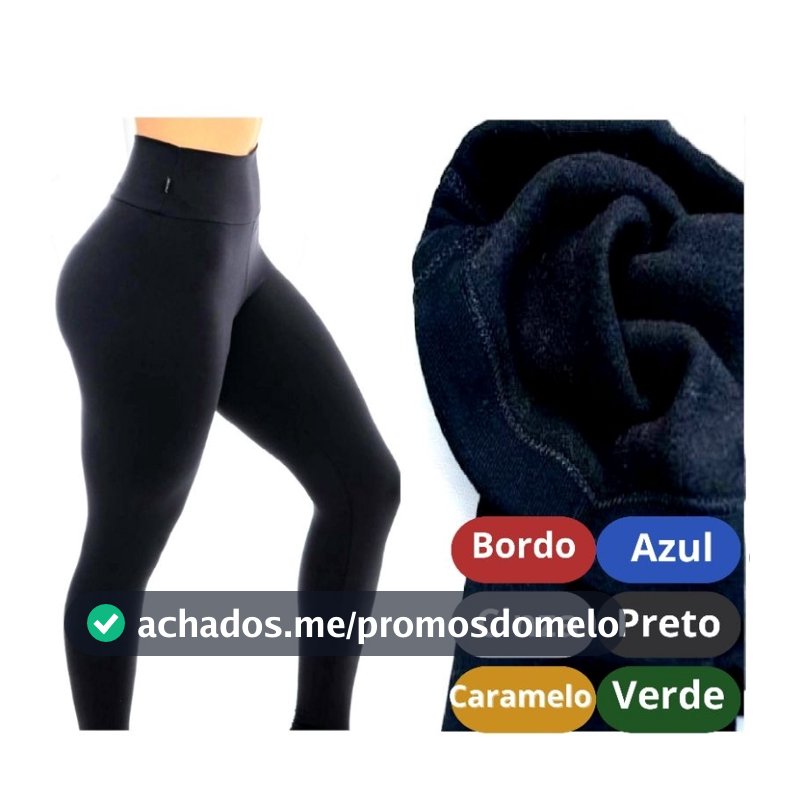 Legging Flanelada Feminina Peluciada Quentinha Inverno