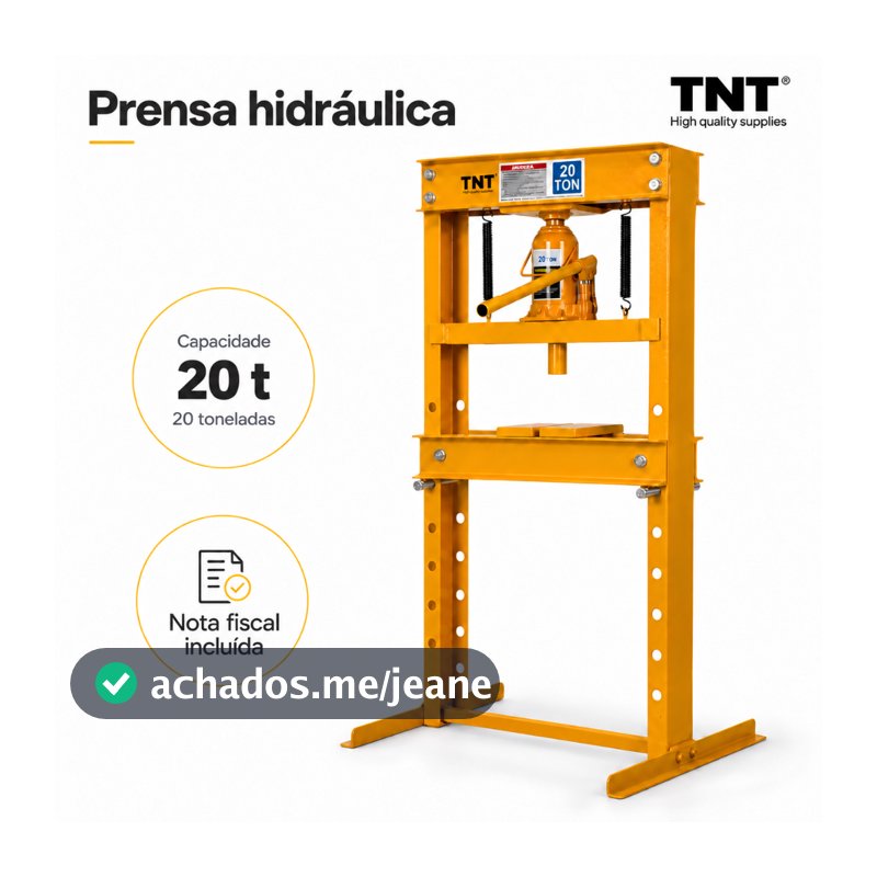 Prensa Hidráulica para 20 Toneladas - TNT