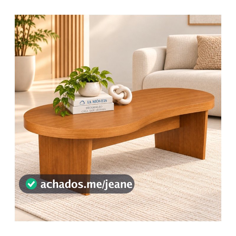 Mesa de Centro Magnum Moderna Cinamomo Design Orgânico