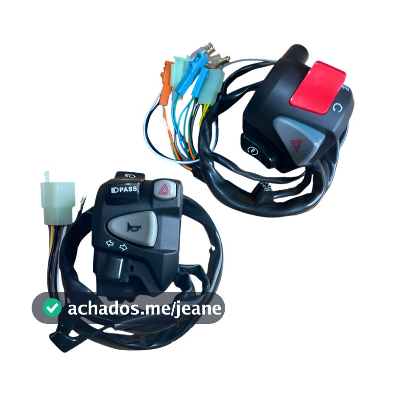 Kit Punho Luz Titan 150 160 Fan Start Modelo Cb 650 Nc750 Com Lampejador + Punho De Partida Cb 500