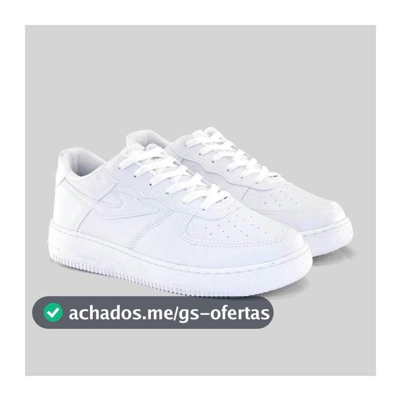 NEW NOVO TENIS INCRIVEL MODELO PARA REVEILLON TODO BRANCO LINDO DIRETO DA FABRICA PROMOCAO