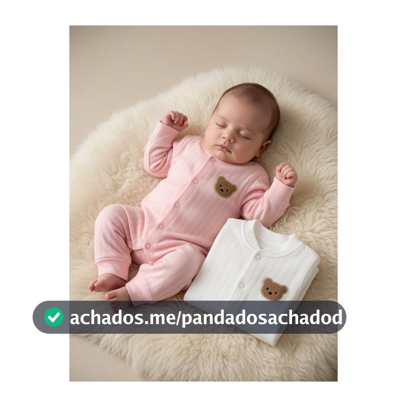 kit macacão bebê 2 unidades Acalanto