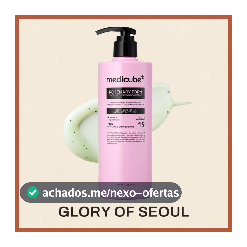 MEDICUBE Rosemary PDRN Cooling Thickening Shampoo, 400ml