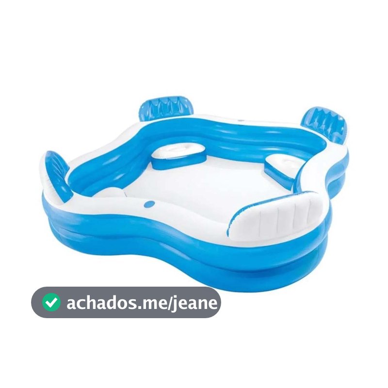 Piscina Familiar com Assentos 990 Litros Intex