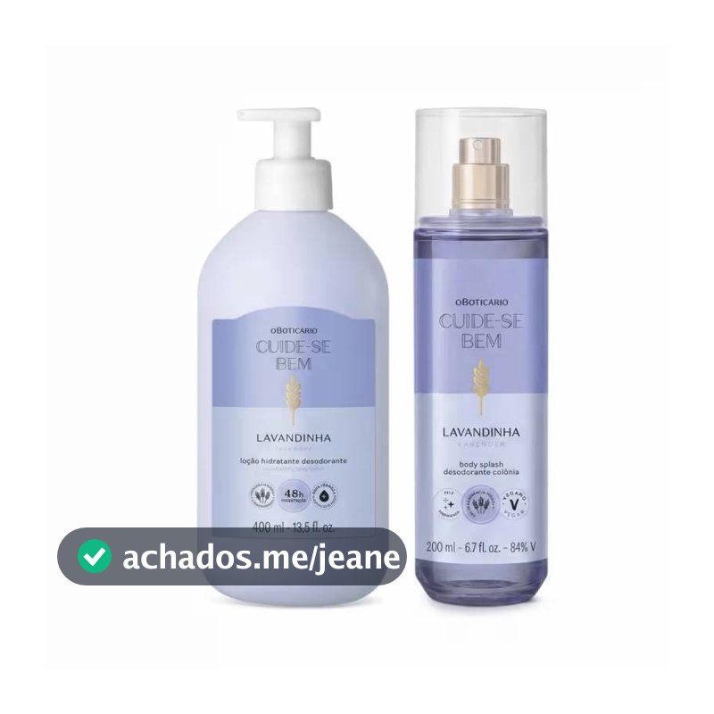 Body Splash Lavandinha: Seu momento diário de relaxamento