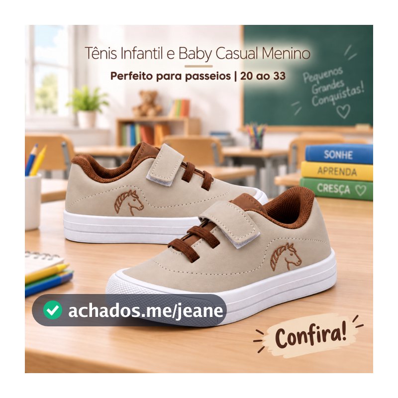 Tenis Velcro De Menino Infantil