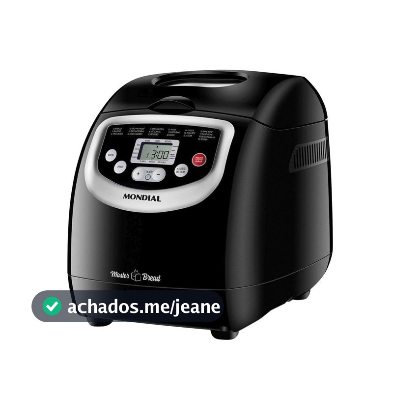 Panificadora com 9 Programas Mondial NPF-53 - Preto, 700W