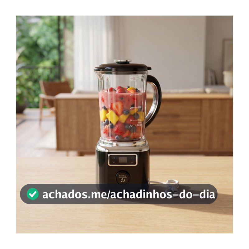 Liquidificador/mixer portátil recarregável via USB com 6 lâminas 1000ml