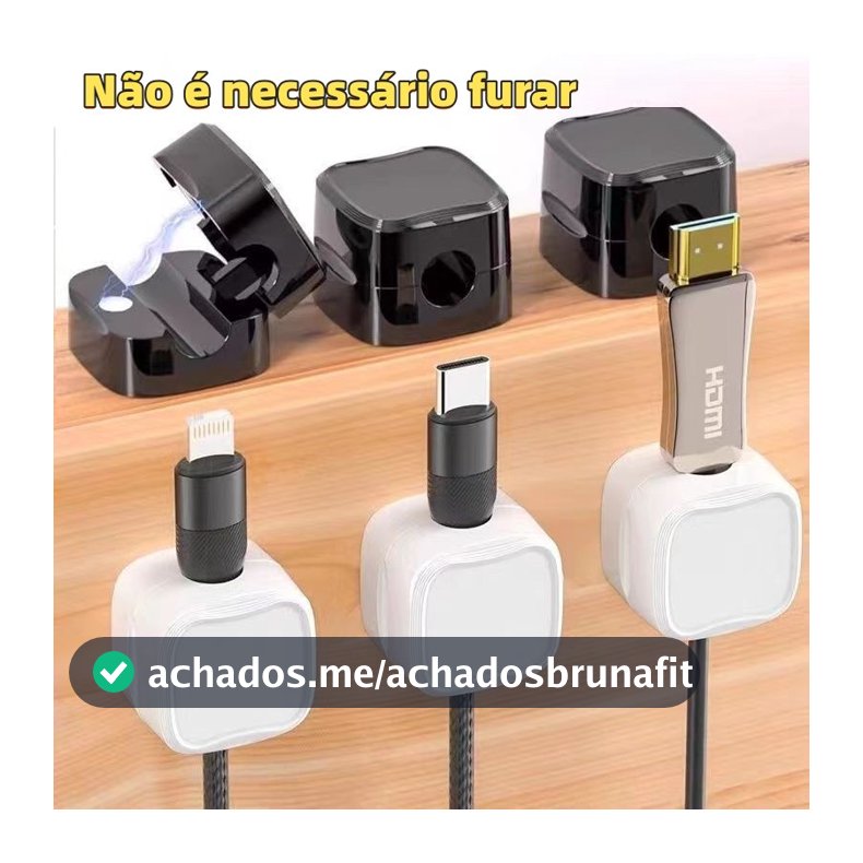 Organizador De Cabos Magnéticos Para Mesa De Celular