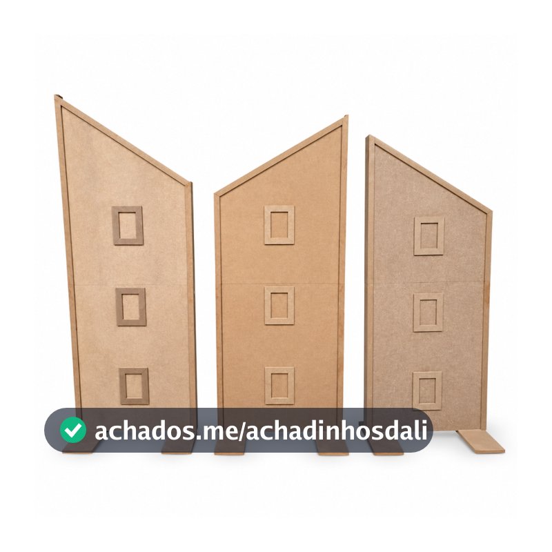 Painel Prédio MDF Desmontável Para Festas