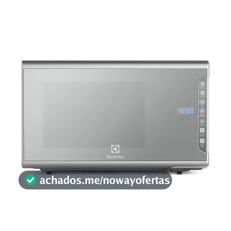 Micro-ondas Electrolux 31L cor Inox Espelhado com Painel Integrado e Função Tira Odor (MI41S)