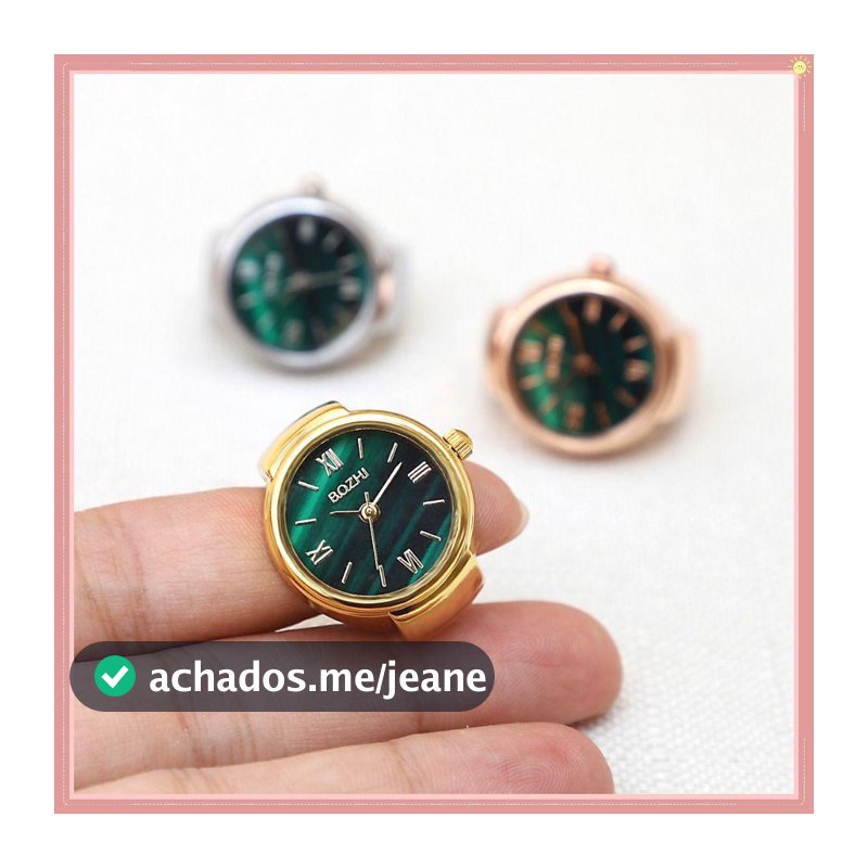 Anel Relógio Acessórios De Moda De Joias Digital Vintage