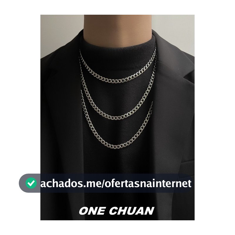 Colar com Pingente Colar Feminino Semijoia Europeu americano hiphop titânio aço não-desbotamento cubano colar masc