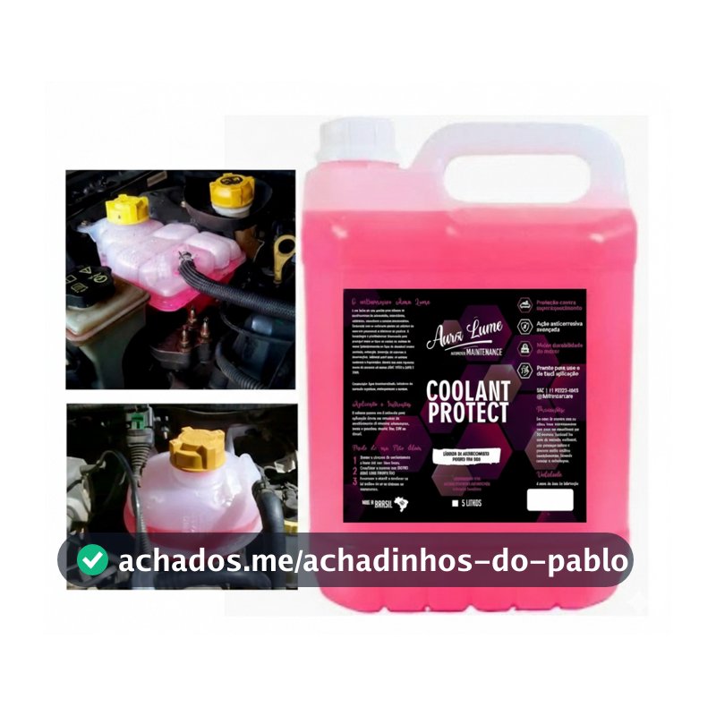 Aditivo Automotivo Radiadores Arrefecimento 5L Pronto Uso Rosa Fluido Automotivo Arrefecimento