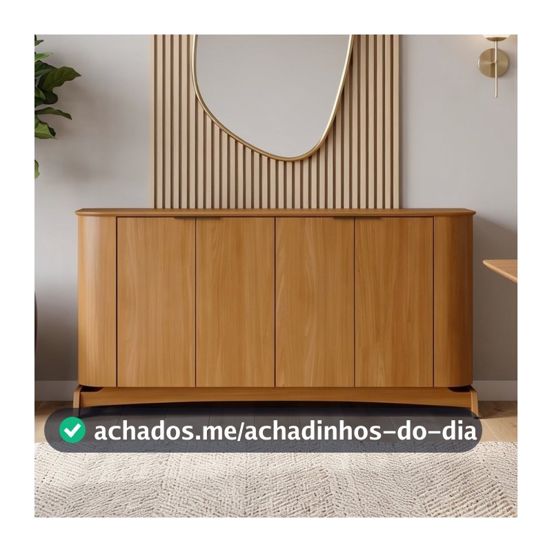 Aparador Buffet Para Sala de Jantar 160cm Verbena N01 Ypê - Lyam Decor