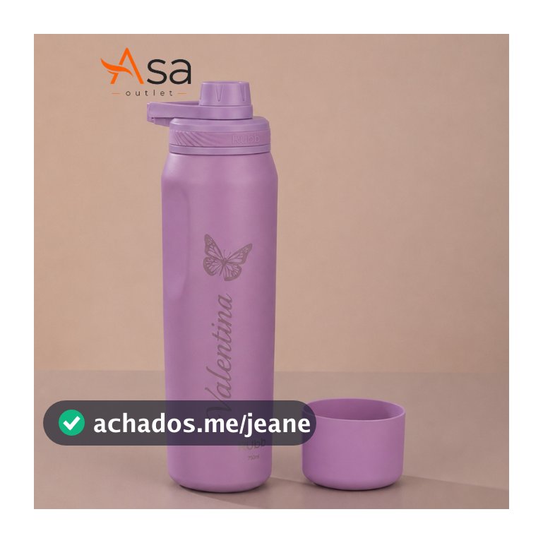 Garrafa Térmica Inox 650ml 950ml Com Alça Tampa Antivazamento Mantém Gelada ou Quente Kubb Personalizada a Laser Fosca