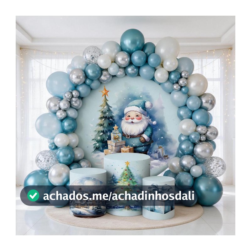 Painel Decoração Festa Natal Boas Festas Kit Painel de Festa + Capa para Painel de Festa