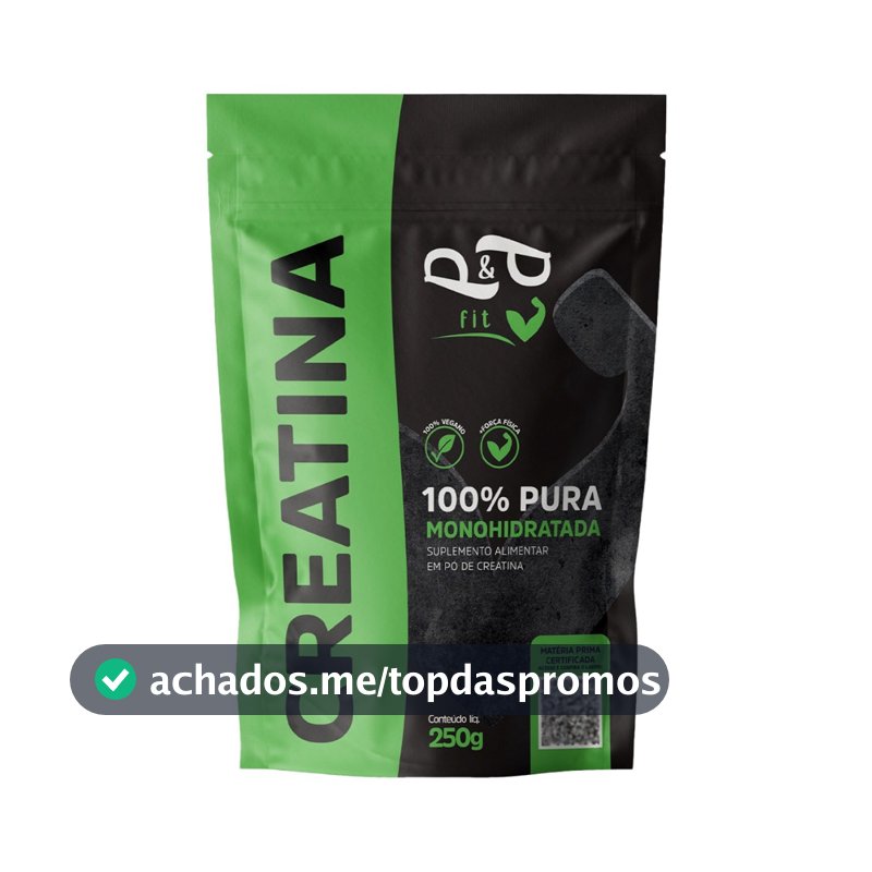 Creatina 250g 100% Pura Monohidratada - P&P FIT