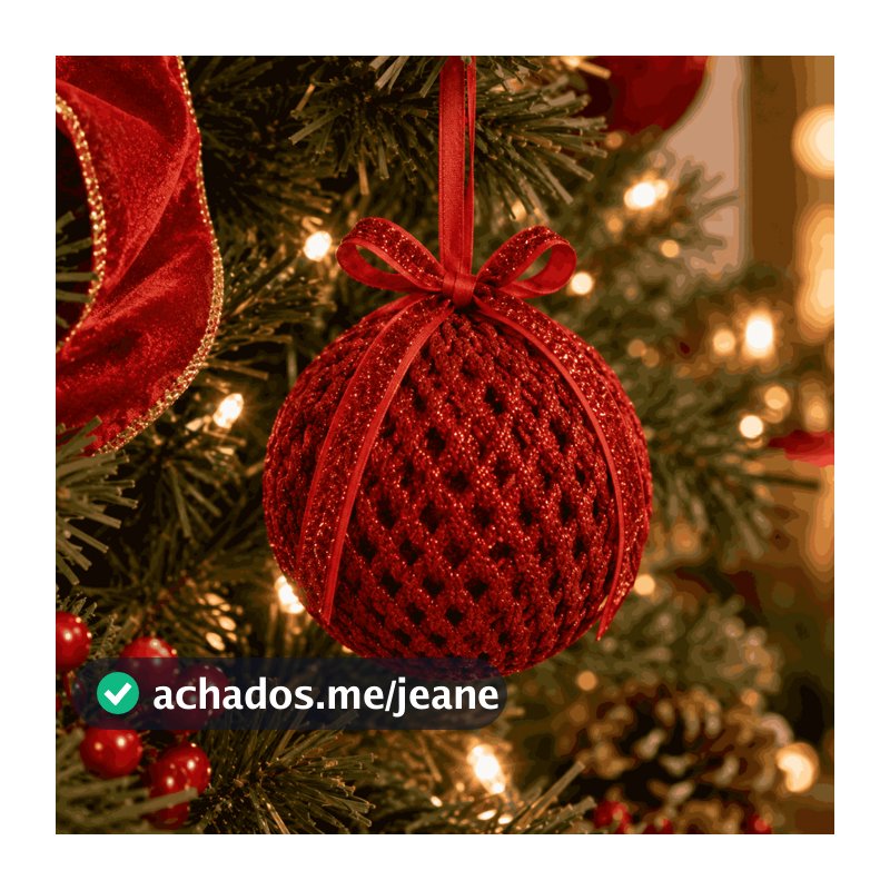 Kit Bola de Natal 10cm Vermelha, Árvore De Natal, Enfeites Natalinos de Luxo, Decoração Sofisticada - 3 peças