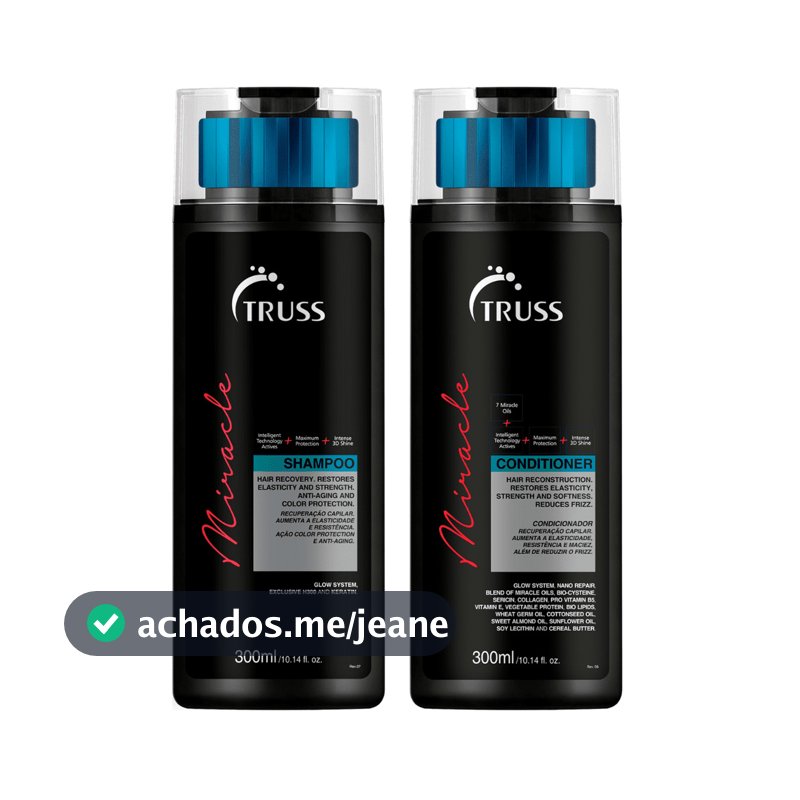 Kit Miracle Shampoo e Condicionador 300ml - Truss