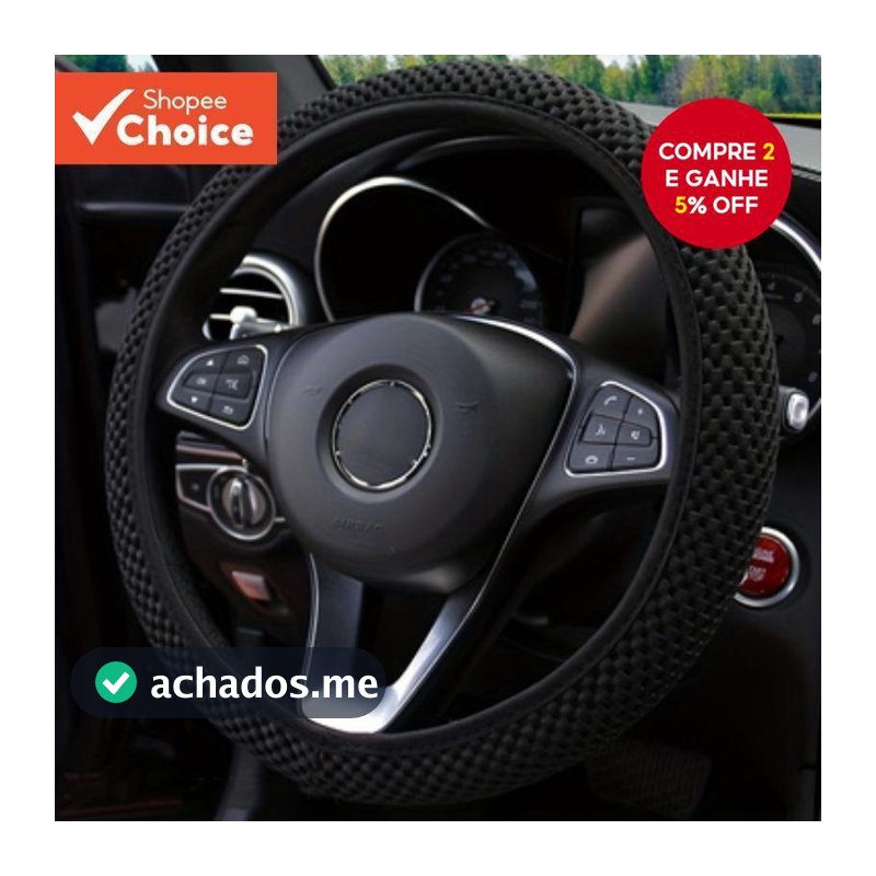 Capa Universal Para Volante De Carro , Respirável , Seda Gelada , Antiderrapante , Durável , Todas As Estações , SUV