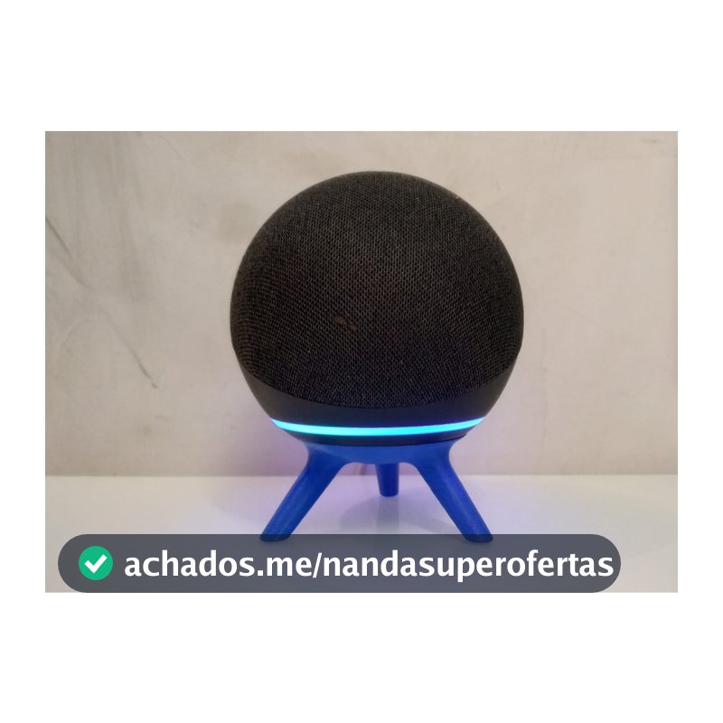 Suporte para Echo Dot Geração 4 e 5 100mm, Apoio De Mesa para Alexa