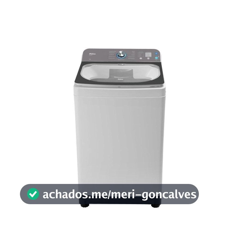 Máquina De Lavar Philco PLR14A 14kg 12 Tipos De Lavagem Branca 127V