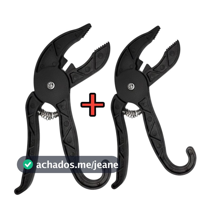 Kit 2 Alicate Pega Peixe Pesca Pescaria Preto Pesqueiro Pesque Pague Alicate de Contenção
