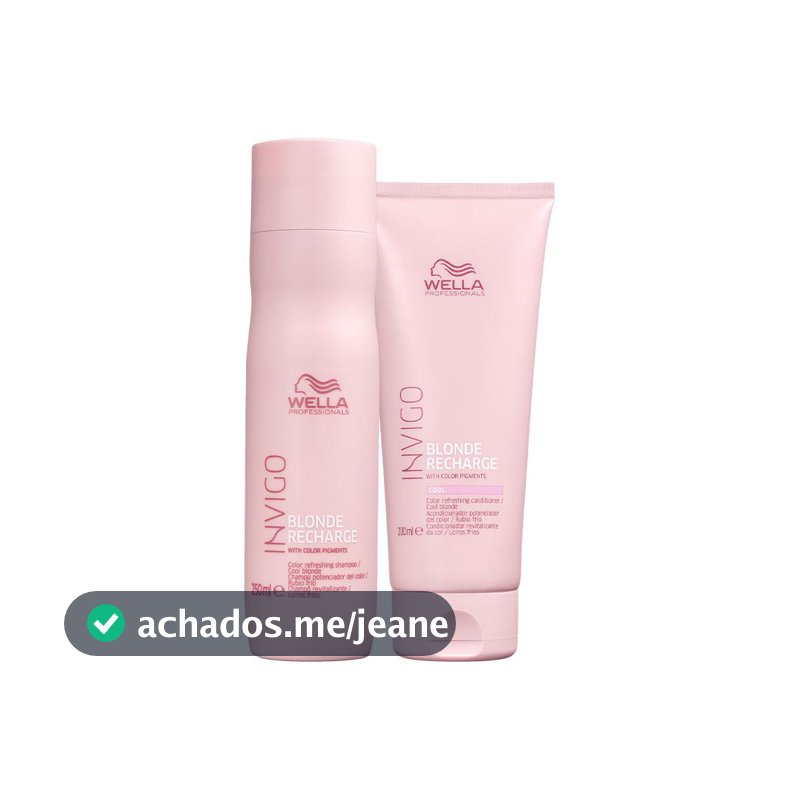 Kit Wella Invigo Blonde Recharge - Shampoo e Condicionador