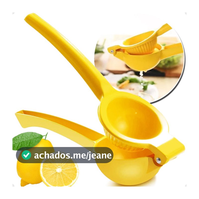 Espremedor de Limão Amarelo Resistente Extrator Alavanca Premium Chef