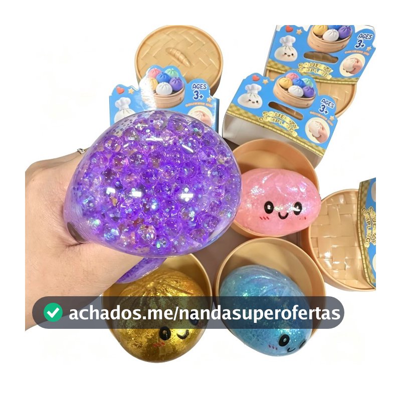 Bolinho Gigante Em Forma De Brinquedo Mole Macio Elástico Alívio Do Estresse Bola Brilhante Sensorial Para Crianças Adul
