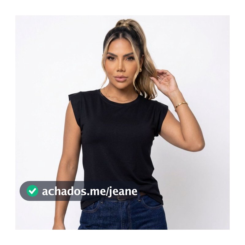 Blusa Feminina Muscle Tee Regata Viscolycra Premium Ombro Estruturado Blusinha Básica Casual Trabalho M ao GG